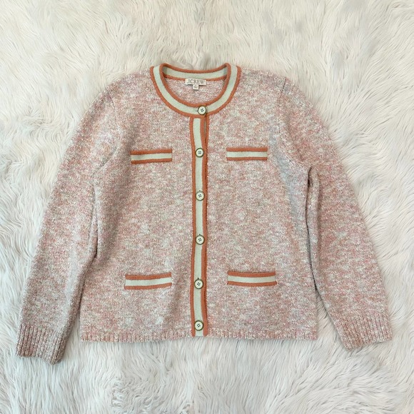 J. Crew Marled Sweater Lady Jacket Merino Wool Blend Button Front Cardigan - Picture 5 of 14